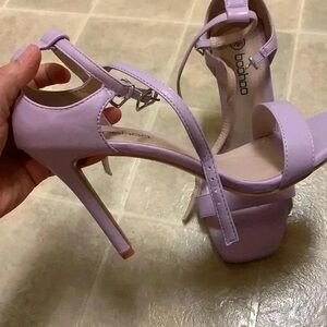 Boohoo Lilac High Heel Sandals